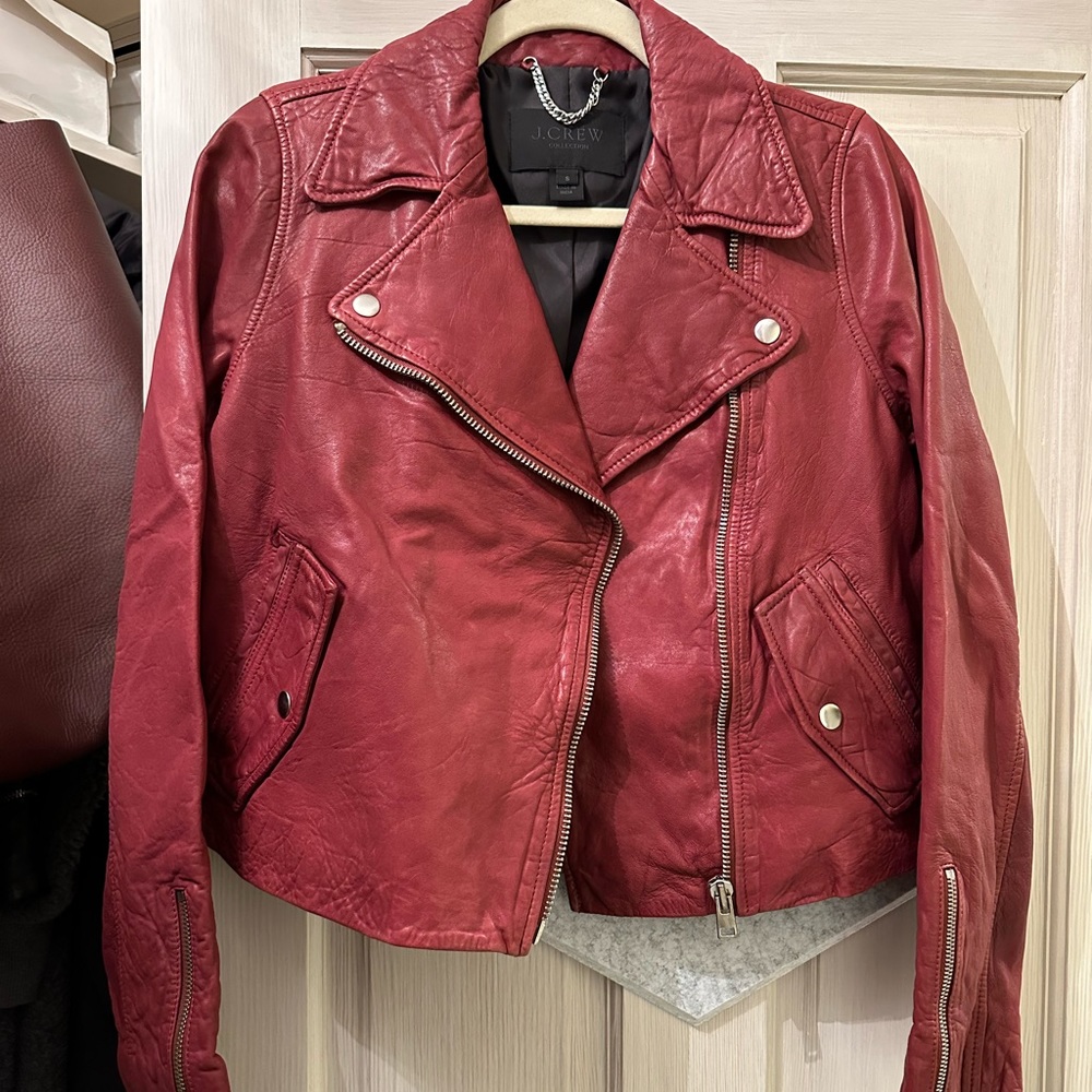 J.crew leather jacket